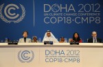 Die Konferenzleitung in Doha, 2012. ©UNclimatechange